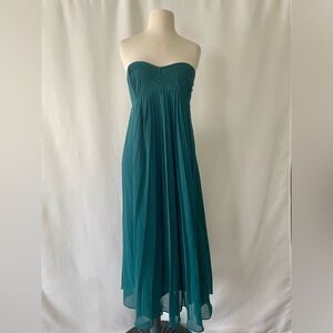 Forever 21 Strapless Dress in Deep Teal